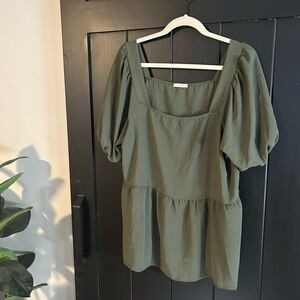 Chic Soul Olive Green Top
